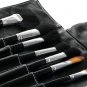 24pcs Portable Cosmetic Brush Set with PU Leather Make-up Bag (Black)