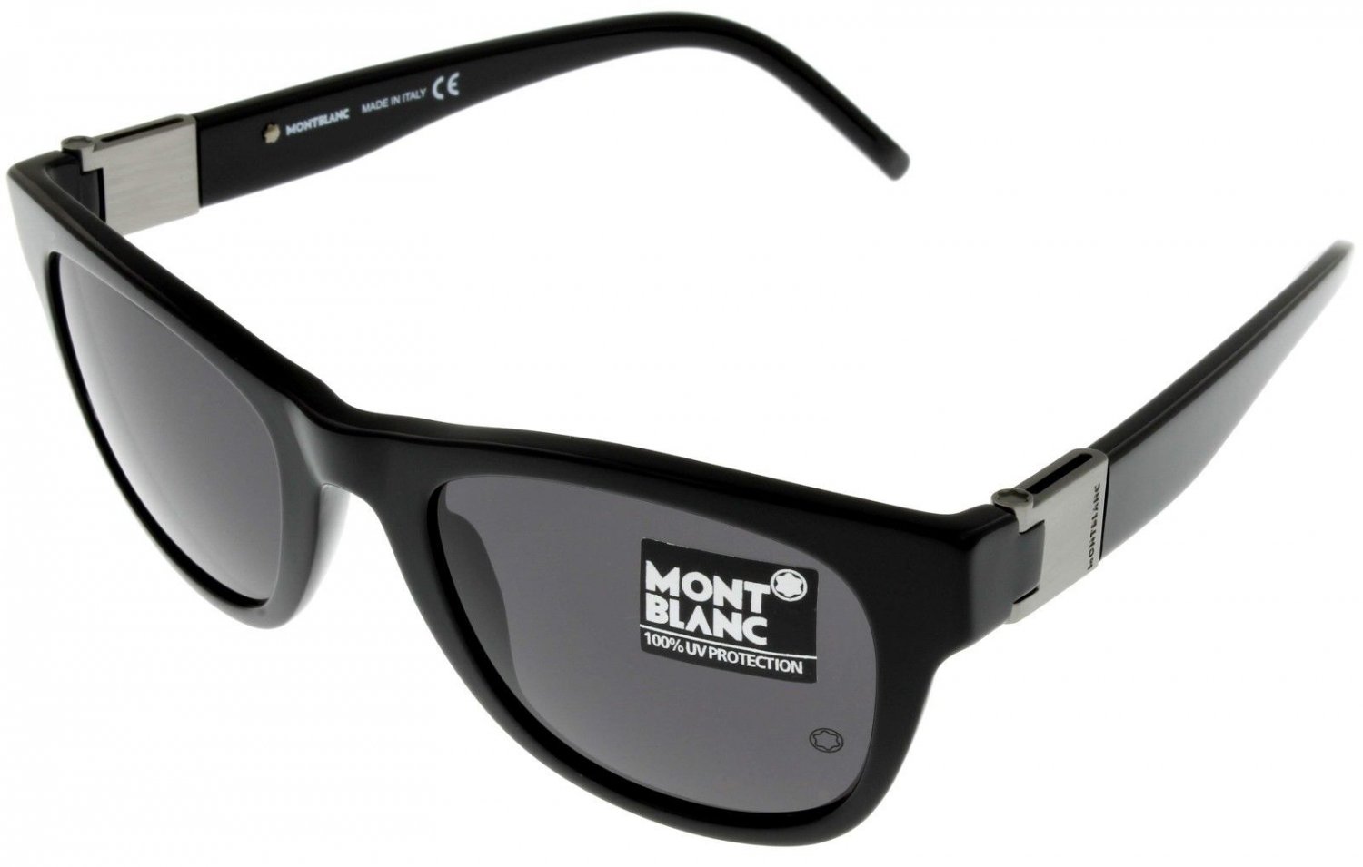 Mont Blanc Sunglasses Men Rectangular Mb214s Black 100 Uv Protection