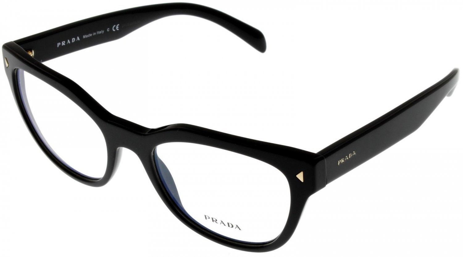 Prada Prescription Eyewear Frames Women Black Oval PR21SV 1AB101