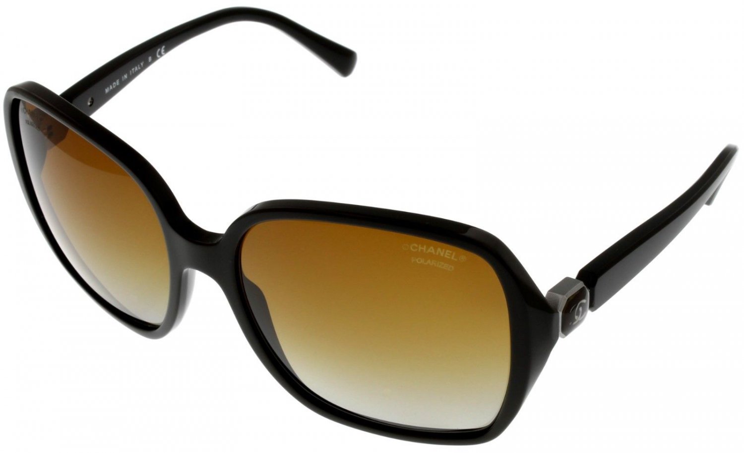 Chanel Sunglasses Women Brown Gradient Polarized Square CH5284 1460S9