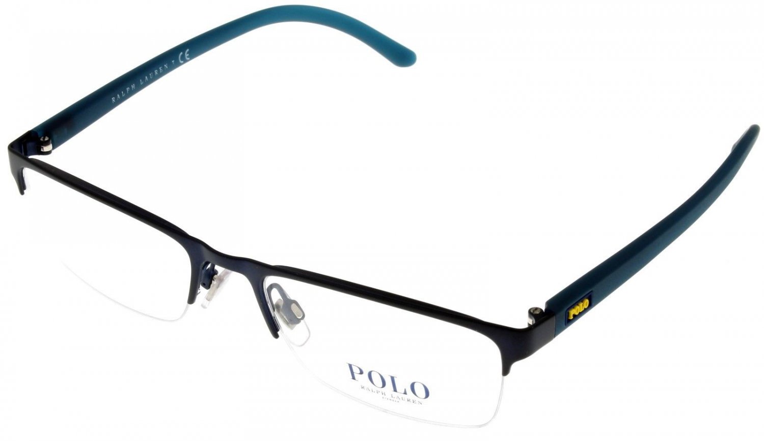 Polo Ralph Lauren Eyewear Frame Men Semi Rimless Blue PH1161 9303