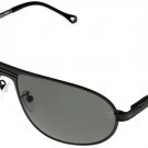 New Ermenegildo Zegna Sunglasses Unisex Aviator Polarized Black SZ3334 568P