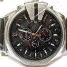 Diesel DZ4182 Men's Master Chief Chronograph Watch Black leather Black Dial