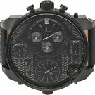 Diesel DZ7193 Mr. Daddy Black Multi Movement  Black Leather Band Watch No box .