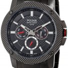 Pulsar Men's Watch PP6103 Analog Display Japanese Quartz Black Stainless steel