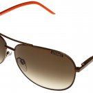 Just Cavalli Sunglasses Unisex Bronze Red Aviator Brown JC 155S 643