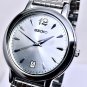 NEW SEIKO QUARTZ SFWV31P1 MID SIZE STAINLESS STEEL SLVER DIAL .