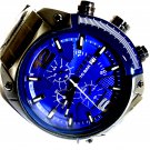AUTHENTIC DIESEL DZ4412 OVERFLOW GUNMETAL BLUE CHRONOGRAPH MENS WATCH NO BOX AUTHENTIC DIESEL DZ4412 OVERFLOW GUNMETAL BLUE CHRONOGRAPH MENS WATCH NO BOX