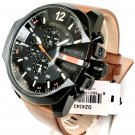 Diesel Mega Chief Black Dial Brown Leather Men's Quartz Watch DZ4343 NO BOX , Diesel Mega Chief Black Dial Brown Leather Men's Quartz Watch DZ4343 NO BOX ,