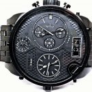 Diesel DZ7214 Zone Analog-Digital Chronograph Men's SBA Blackout Watch NO BOX