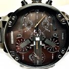 AUTHENTIC DIESEL DZ7315 MEN'S WATCH  MR DADDY GREY STAINLESS STEEL /NO BOX.