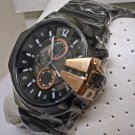 New Diesel Men's DZ4248 Master Chief Chronograph Black with Rose Gold .