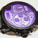 Diesel SBA DZ7127 Black / Blue Chronograph Analog Digital Wrist Watch,No box .