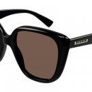 Gucci GG1169S 001 Black Frame Brown Polarized lens Women's Sunglasses 54-20-145