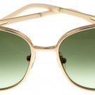 New Mont Blanc Sunglasses Women Gold metal Rectangular MB318S 32P