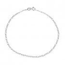 Sterling Silver Figaro Anklet