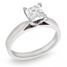 Princess Cut Diamond Solitaire Ring .40 Carat