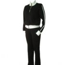ONTA 2 PC Black Athletic Track Outfit Set Sz Small