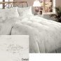 Crown Jewel Luxurious 700 tc 5 Piece Goose Down Comforter Set White Silver Queen