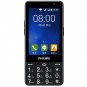 Philips E266W Black 2MP LED WiFi Dual SIM Standy 4G Candybar Android Smartphone