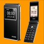 Philips E350 0.3MP FM TF Dual SIM Standby GSM 2G Dualband Flip Mobile Cell Phone