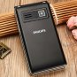 Philips E350 0.3MP FM TF Dual SIM Standby GSM 2G Dualband Flip Mobile Cell Phone