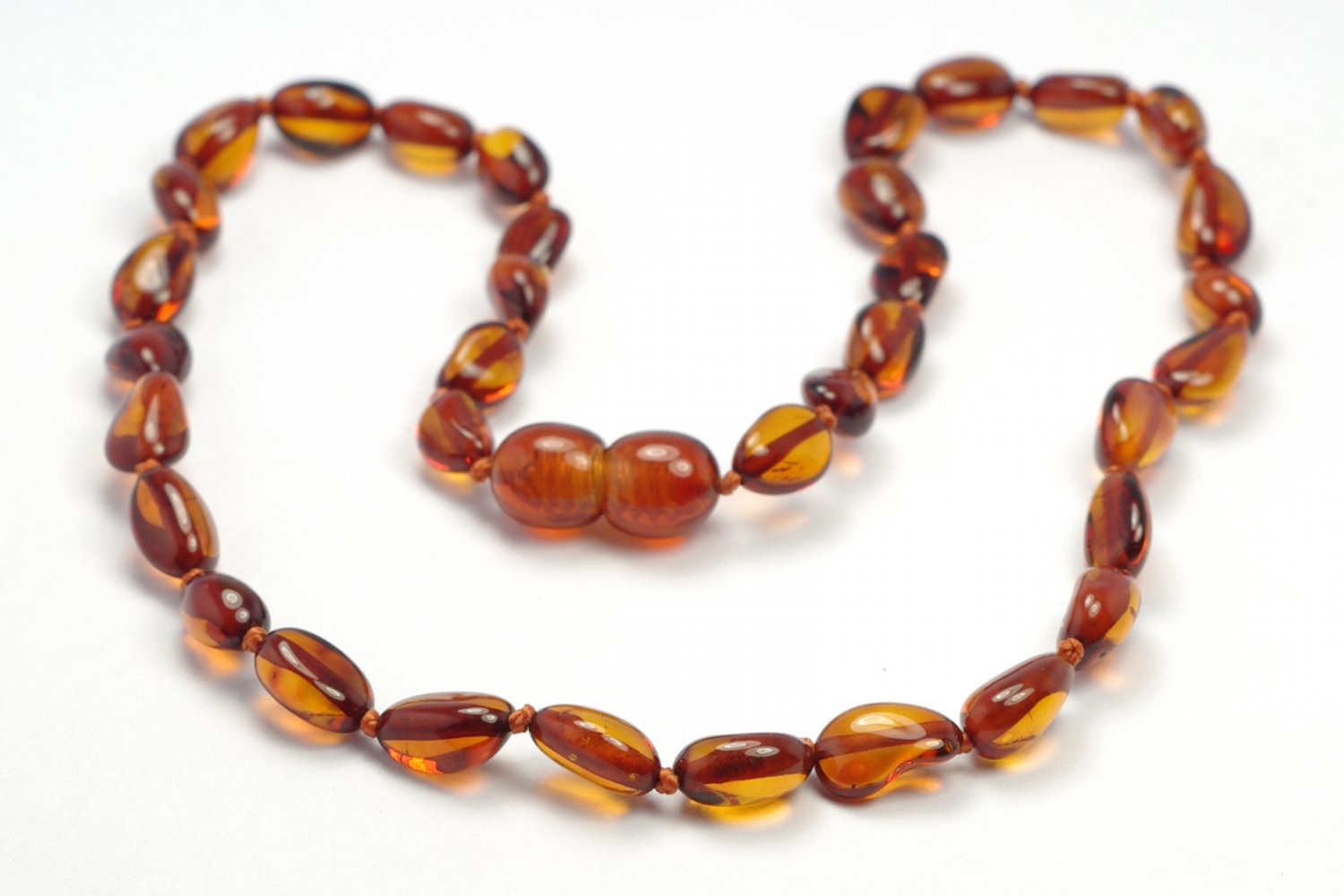 Baltic amber baby teething necklace