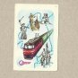 TOURISM BY TRAIN UKRAINIAN LANGUAGE ADVERTISING CALENDAR CARD 1987