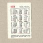 TOURISM BY TRAIN UKRAINIAN LANGUAGE ADVERTISING CALENDAR CARD 1987