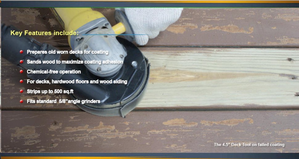 Diamabrush Decks, Hardwood Floors & Wood Siding Removal Tool