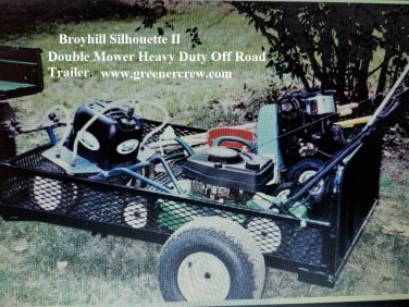 Off Road Double Mower Trailer Greens, Utility Trailer