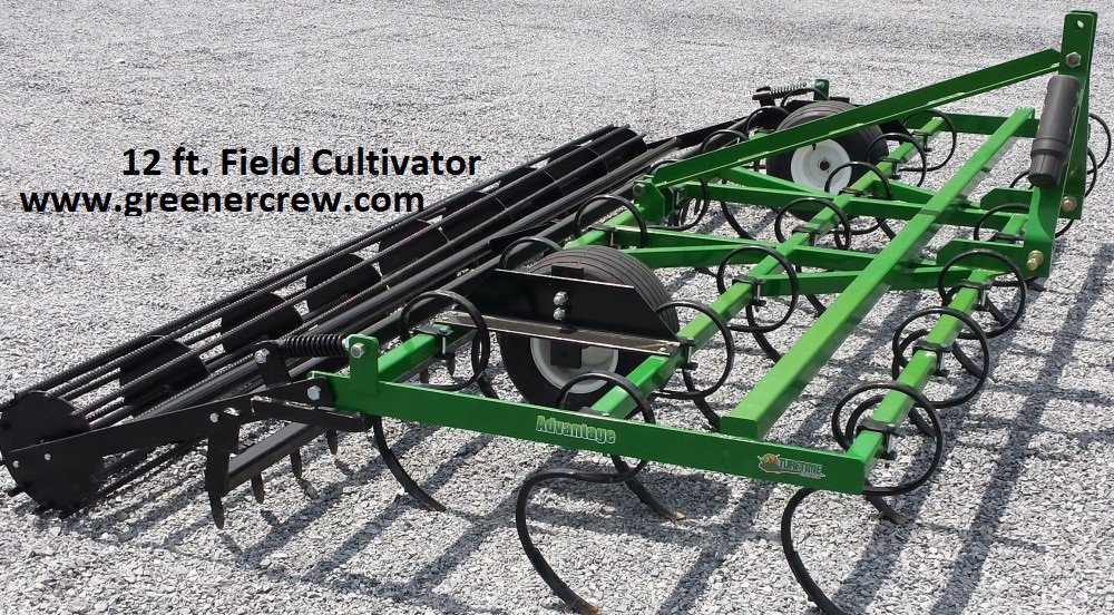 6 Ft Field Cultivator RollerBasket and Depth Control Wheels