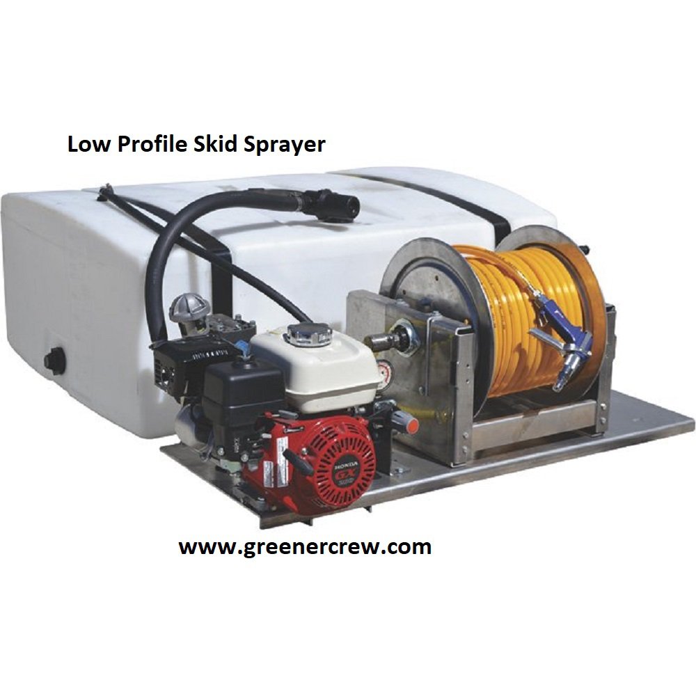 Low Profile 50 Gallon Skid Sprayer Commercial