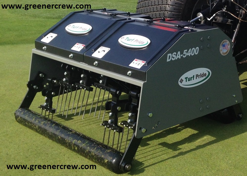 Deep Speed Tine Aerator Golf Course Greens, Tees