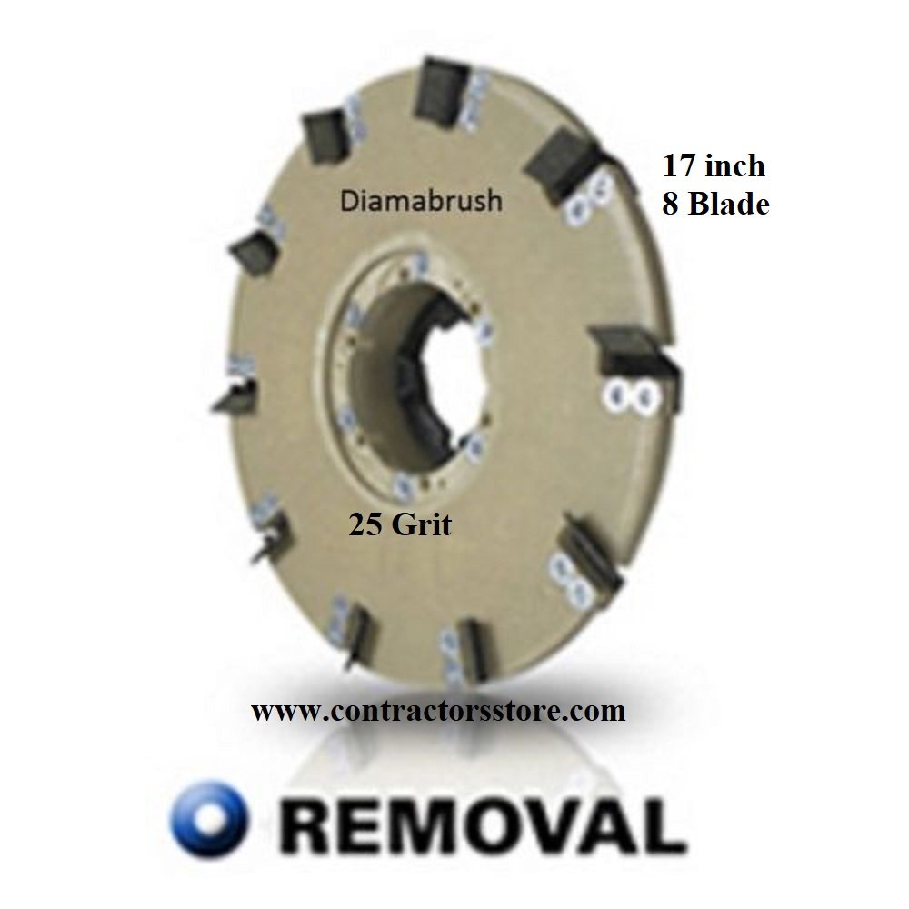 Diamabrush 17 inch Concrete Epoxy Coating Removal Tool 25 Grit