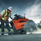 Commercial 48" Concrete Flat Saw Walk-Behind Large Deep-Cutting