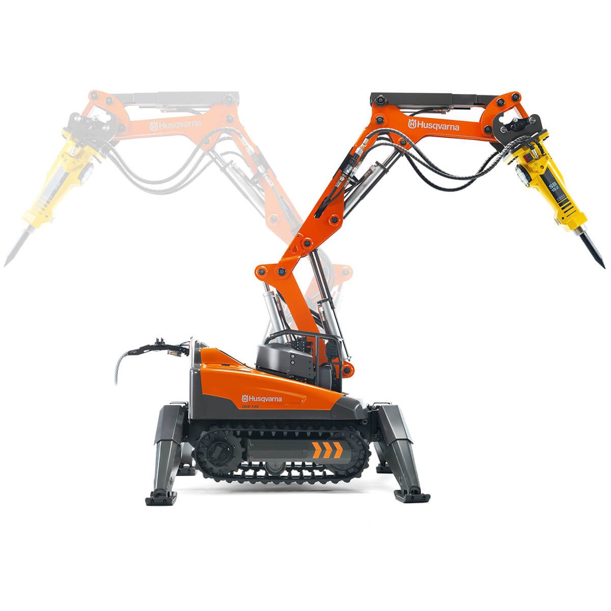 Husqvarna DXR 140 Remote Controlled Demolition Robot Excavation