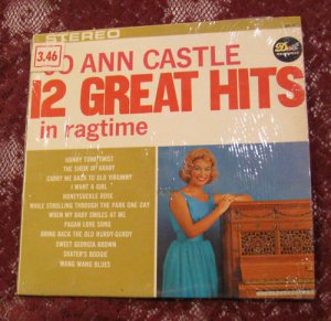 Jo Ann Castle - 12 Great Hits in Ragtime  LP - Vinyl