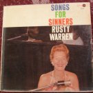 Rusty Warren - Songs For Sinners LP - Autographed