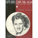 Rudy Vallee - Let's Put Out The Lights Sheet Music