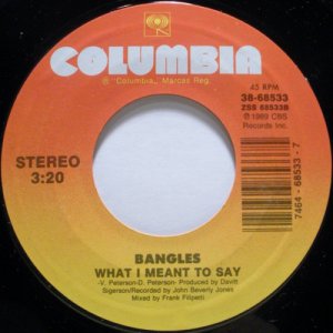 Bangles - Eternal Flame/What I Meant To Say (38-68533)