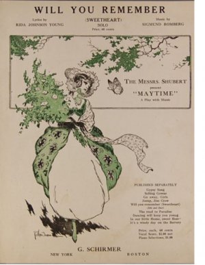 WIll You Remember (Sweetheart) (1917) Sheet Music