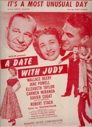 It's A Most Unusual Day  Sheet Music (1948)