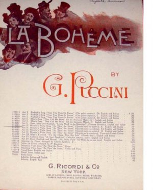 La Boheme - Act II Valzer Di Musette Sheet Music