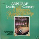 Ann Leaf Live in Concert at the Orpheum -Vinyl Record