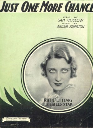 Just One More Chance - Ruth Etting (1931) Sheet Music