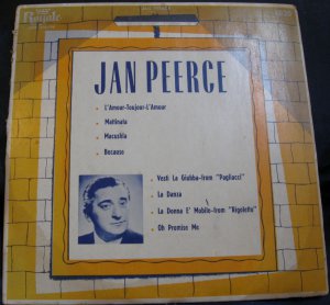 Jan Peerce - Self Titled (1830)  LP - Vinyl Record