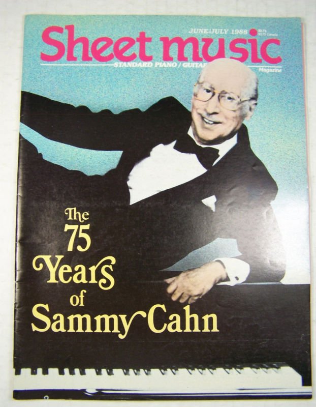 Sheet Music Magazine The 75 Years Of Sammy Cahn 1988 