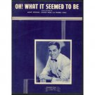 Frankie Carle - Oh! What It Seemed To Be - (1946)