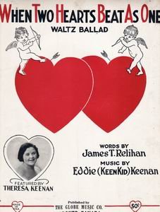 When Two Hearts Beat As One (1923) Sheet Music
